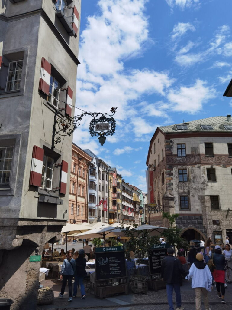 Blick von der Ottoburg Innsbruck zum Goldenen Dachl