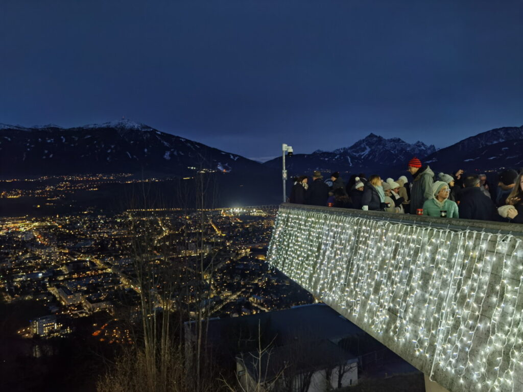 Der Weihnachtsmarkt bei der Hungerburgbahn Bergstation