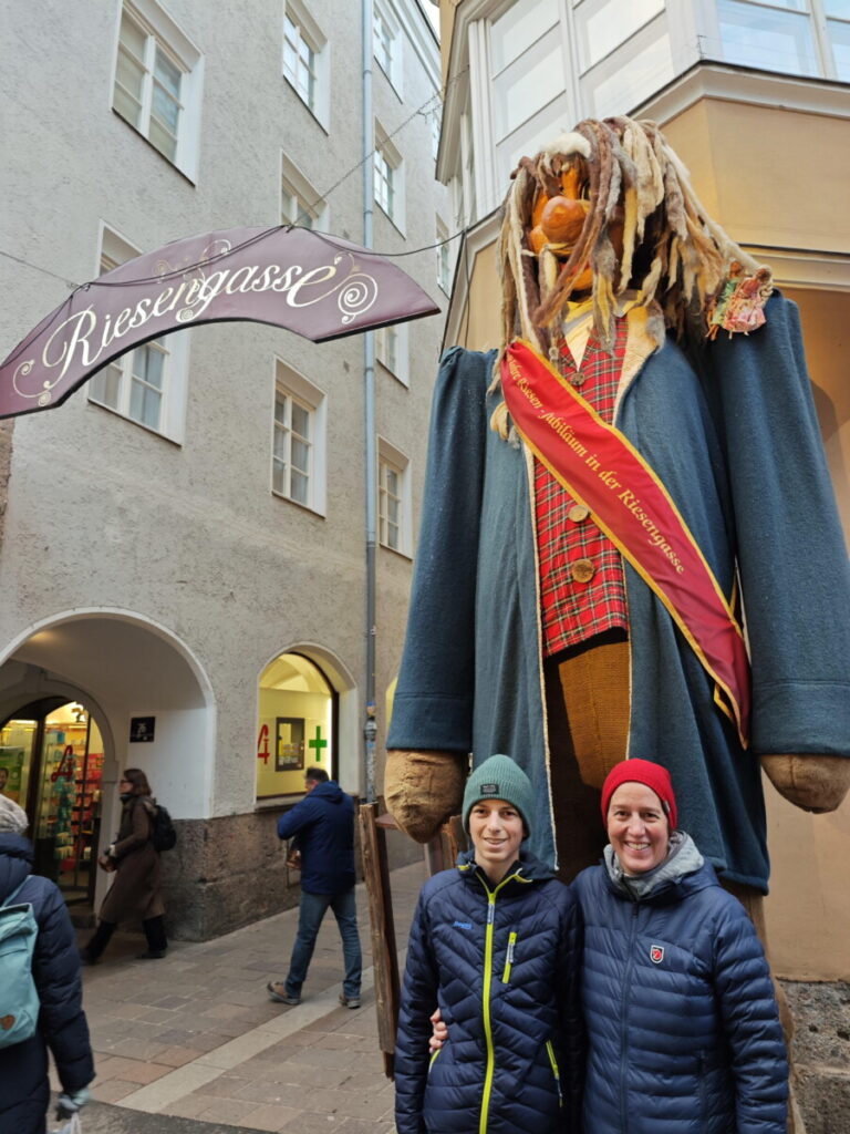 Am Eingang der Riesengasse Innsbruck an der Herzog-Friedrich-Straße