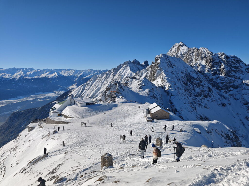 Winter Innsbruck - am Top of Innsbruck, dem Hafelekar